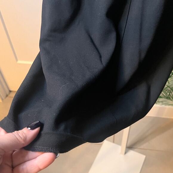 BCBGeneration Black Sleeveless Faux Wrap Dress Size 4 - Picture 3 of 6